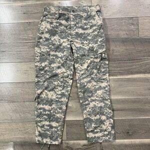 US Army ACU Combat Trousers Mens Medium Regular Digital Camo Ripstop Cargo Pants